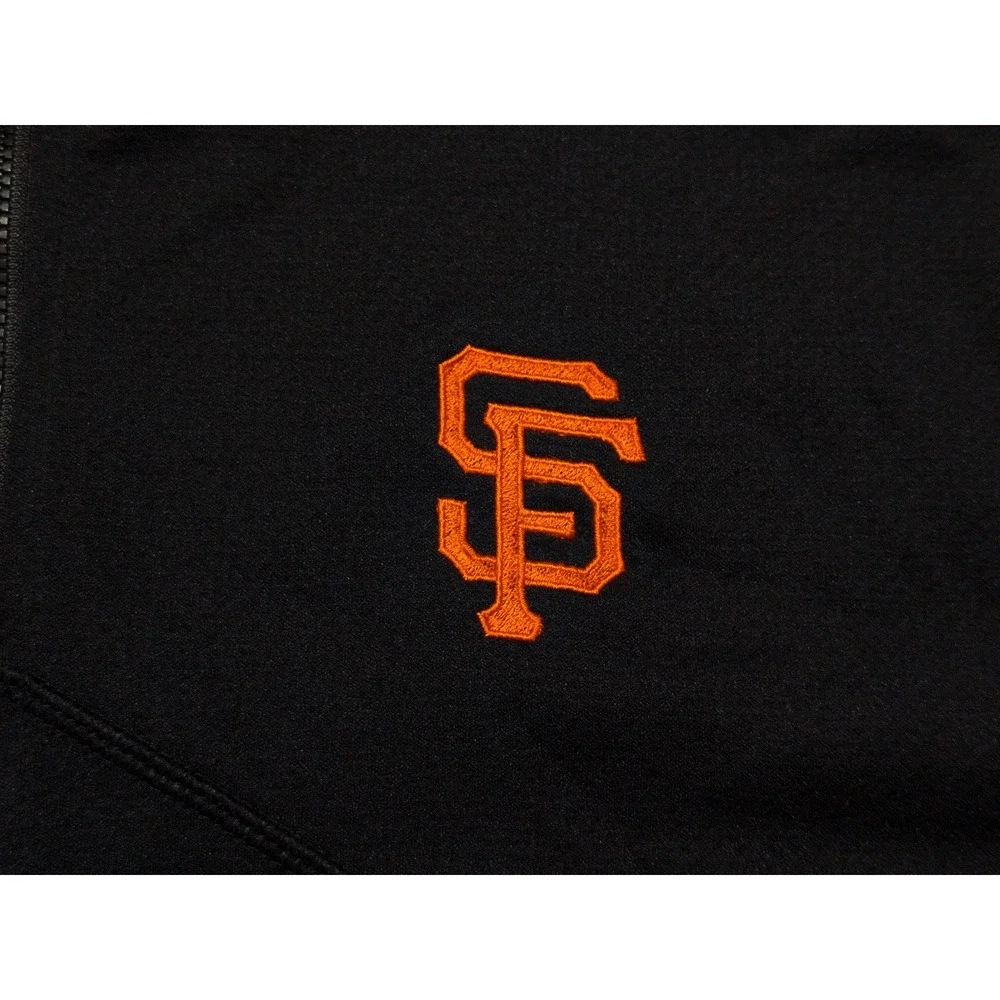 NIKE San Francisco Giants MLB 1/2 Zip Pullover Mens XL Black Jacket